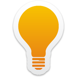 yellow logo bulb PNG image-1252